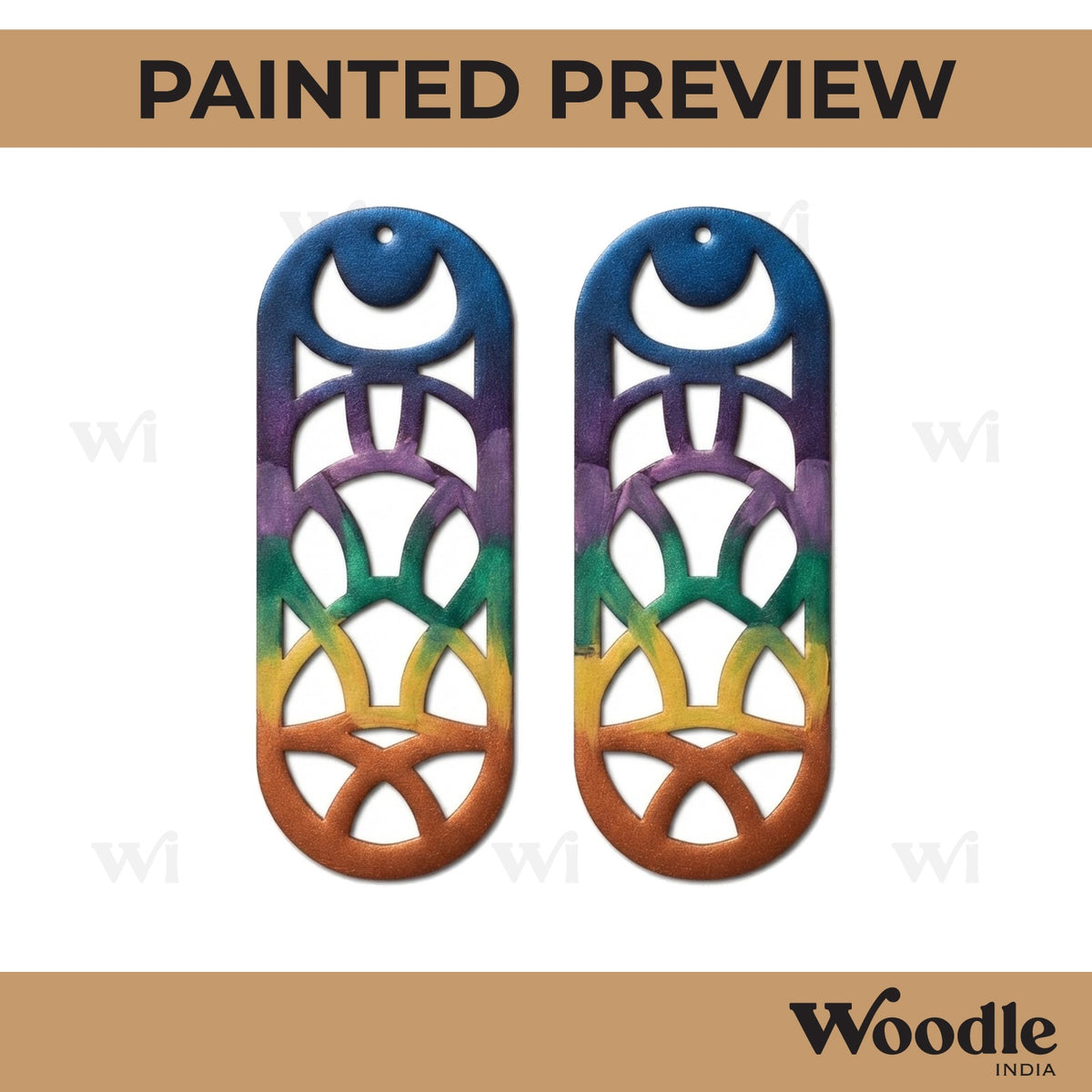 Earrings MDF Design 115