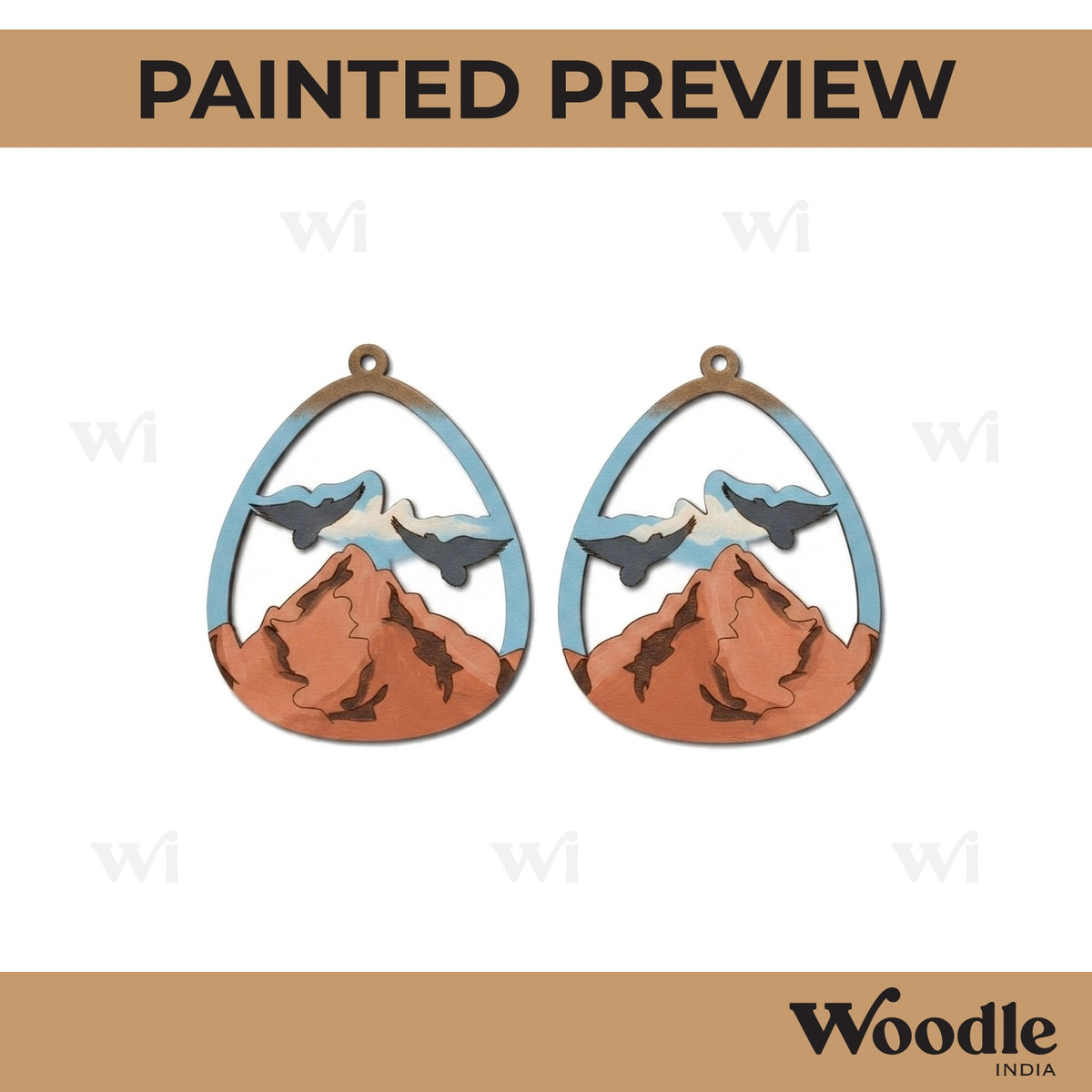 Earrings MDF Design 120
