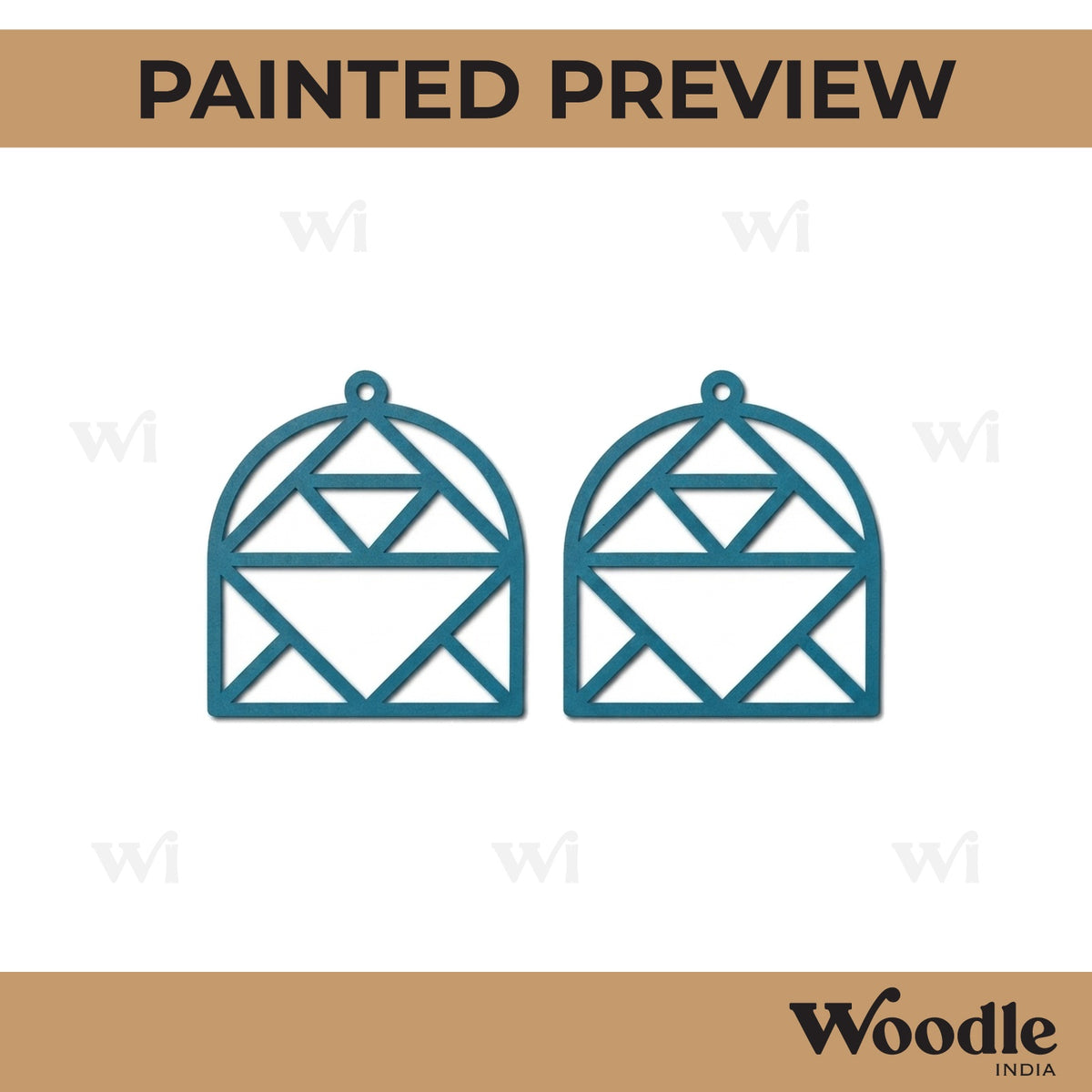 Earrings MDF Design 123