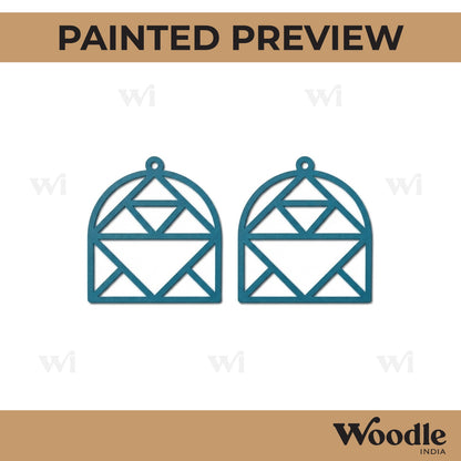 Earrings MDF Design 123