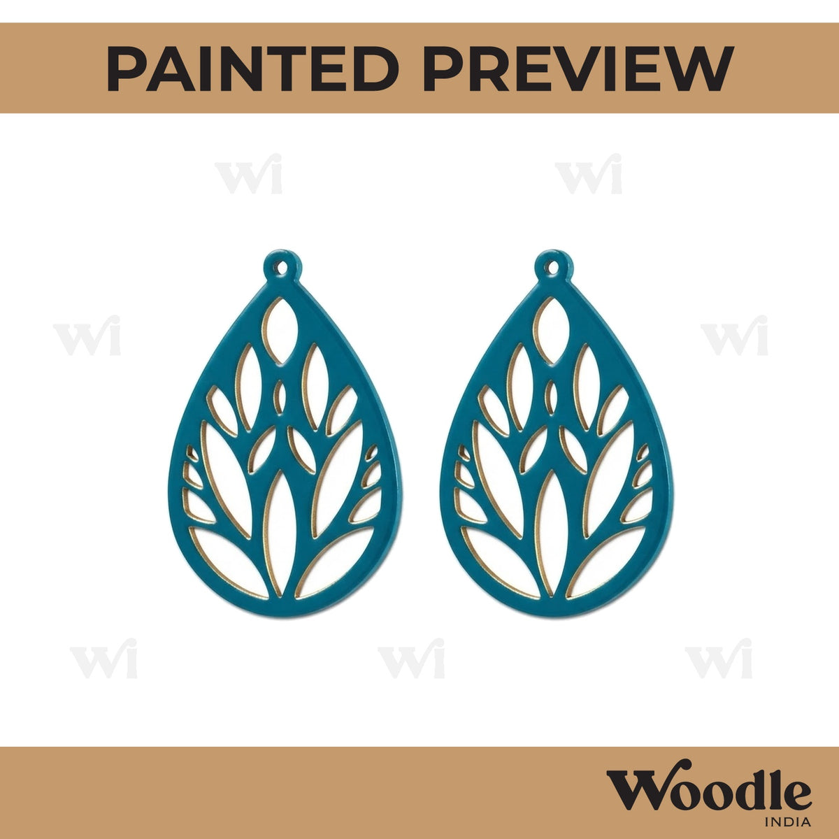 Earrings MDF Design 126