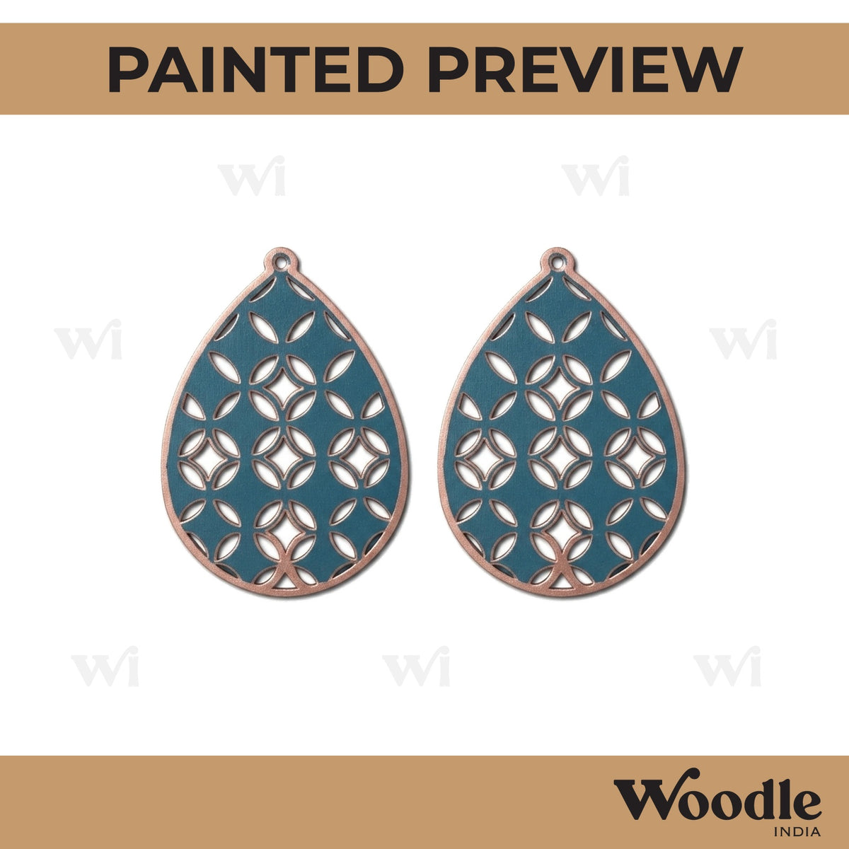 Earrings MDF Design 127
