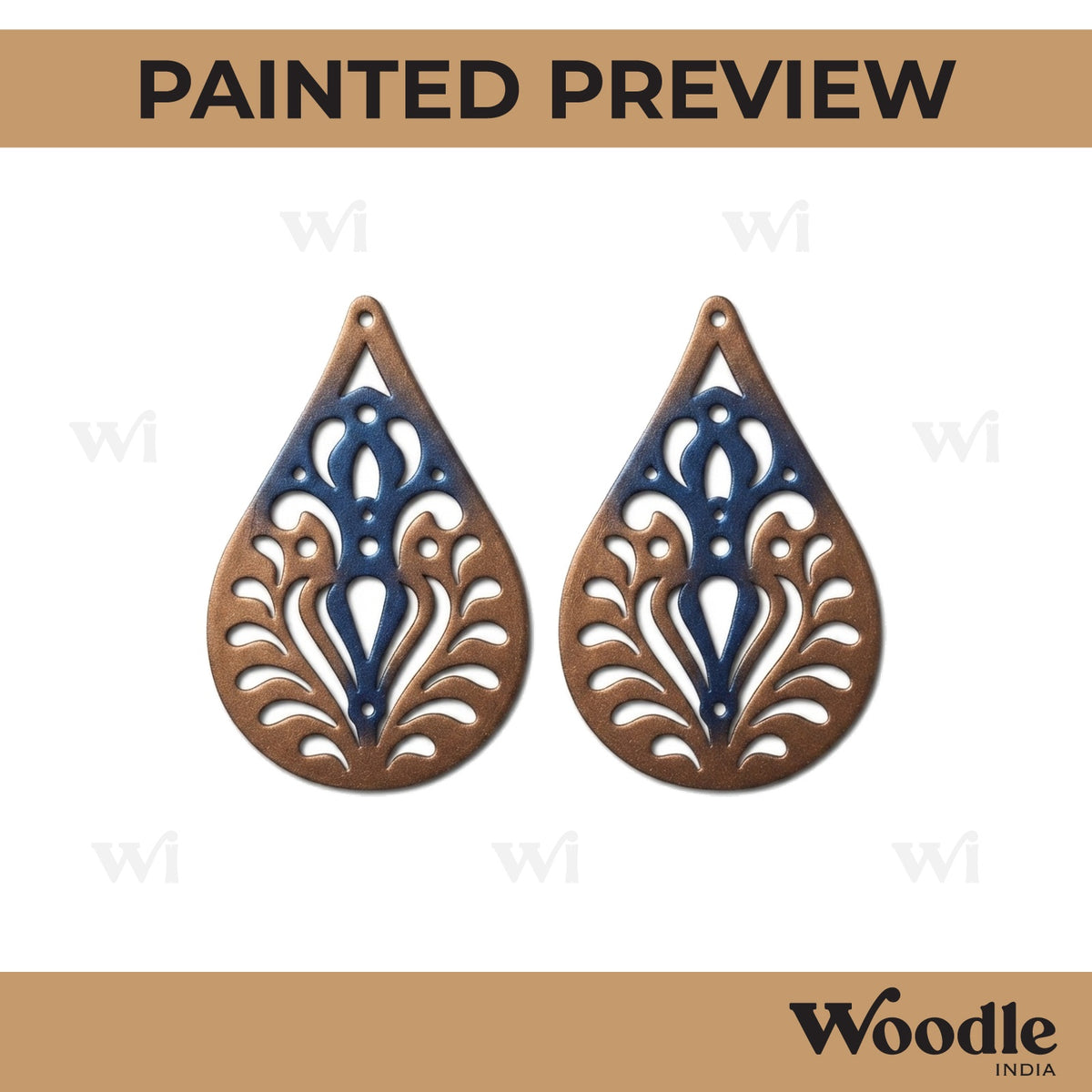 Earrings MDF Design 128