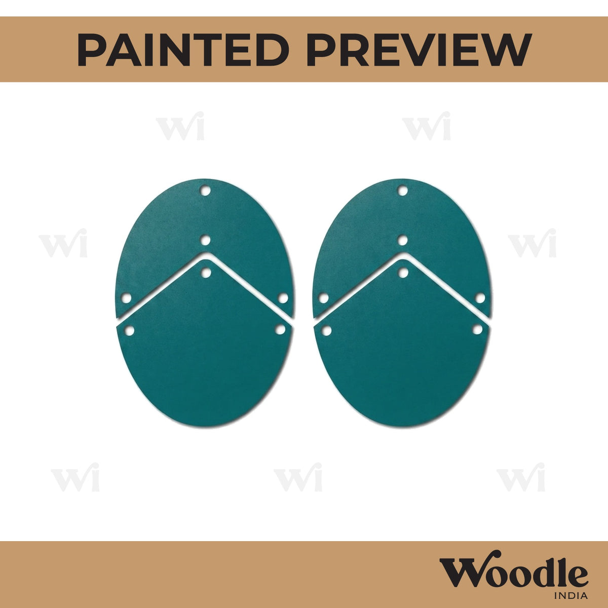 Earrings MDF Design 132