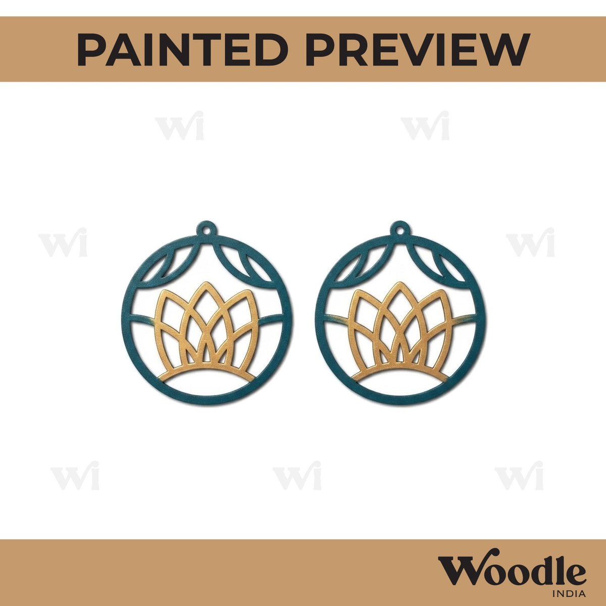 Earrings MDF Design 138