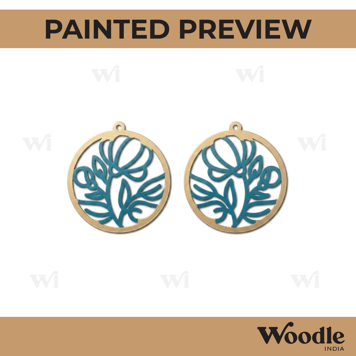 Earrings MDF Design 139