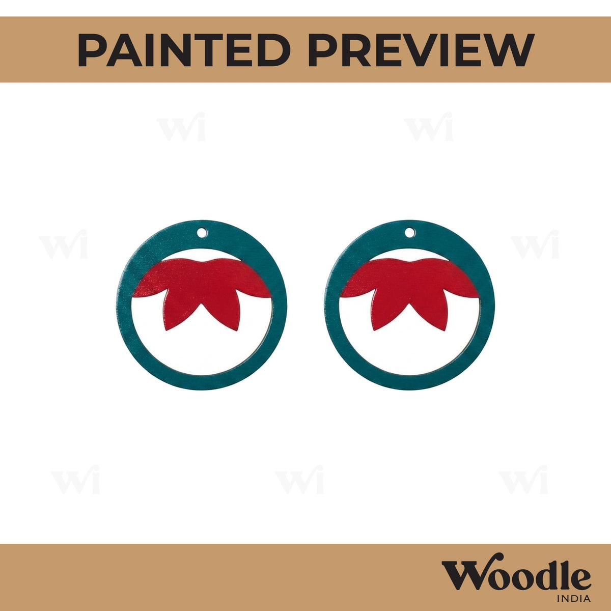 Earrings MDF Design 14