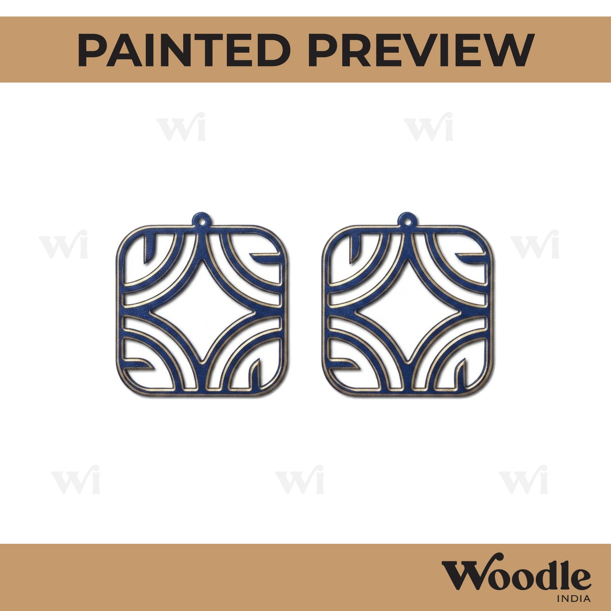 Earrings MDF Design 142