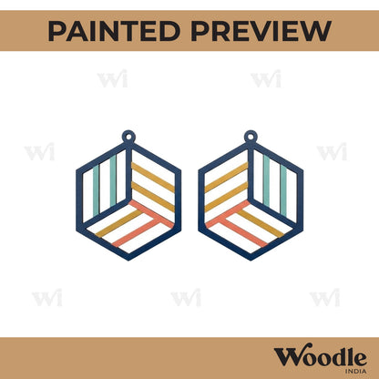 Earrings MDF Design 143