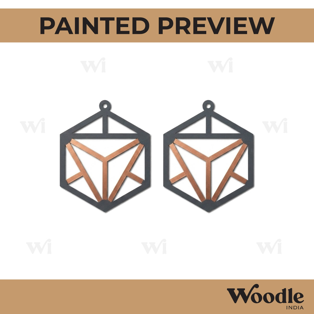 Earrings MDF Design 144