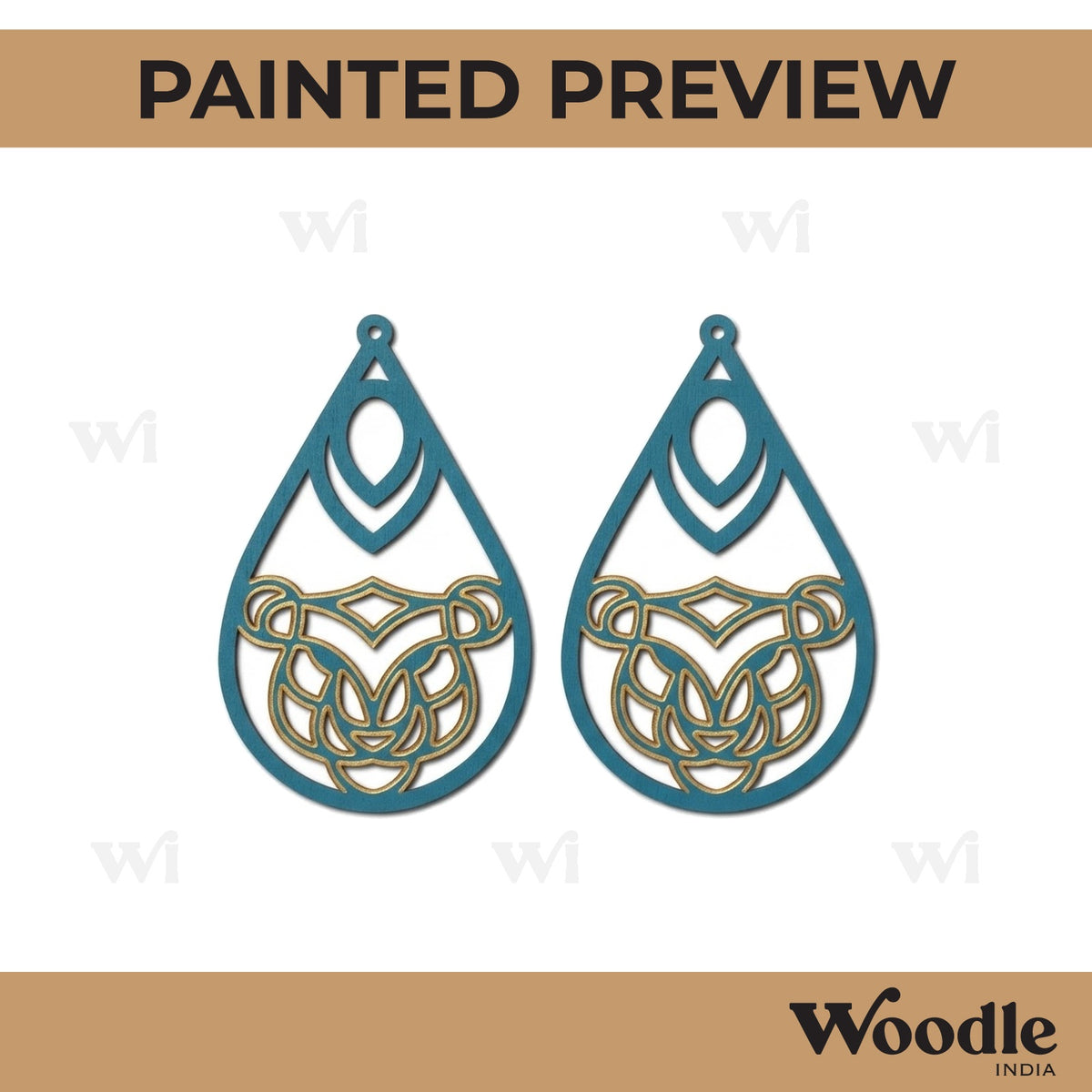 Earrings MDF Design 145