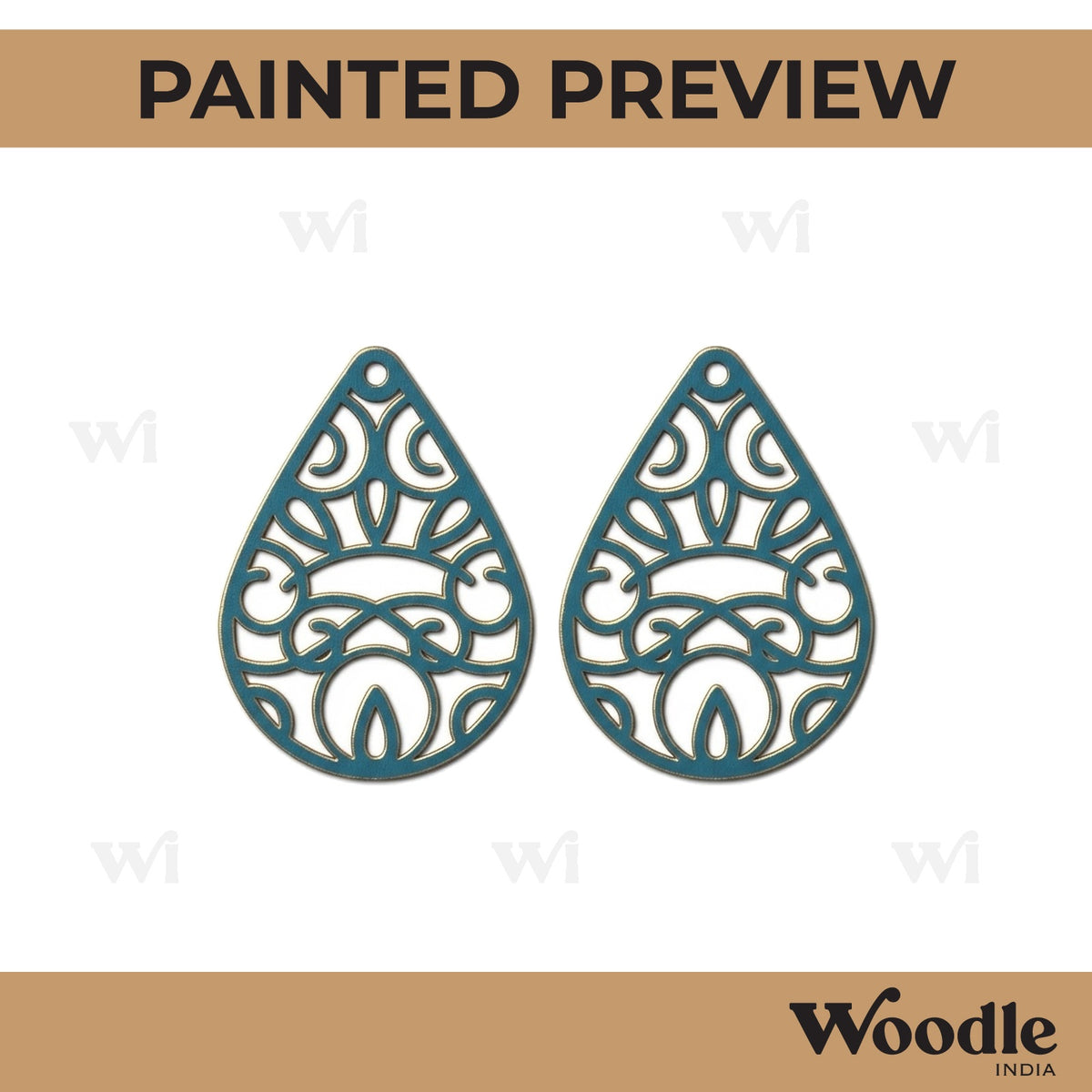 Earrings MDF Design 146