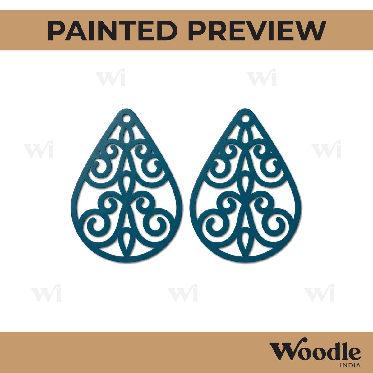 Earrings MDF Design 147