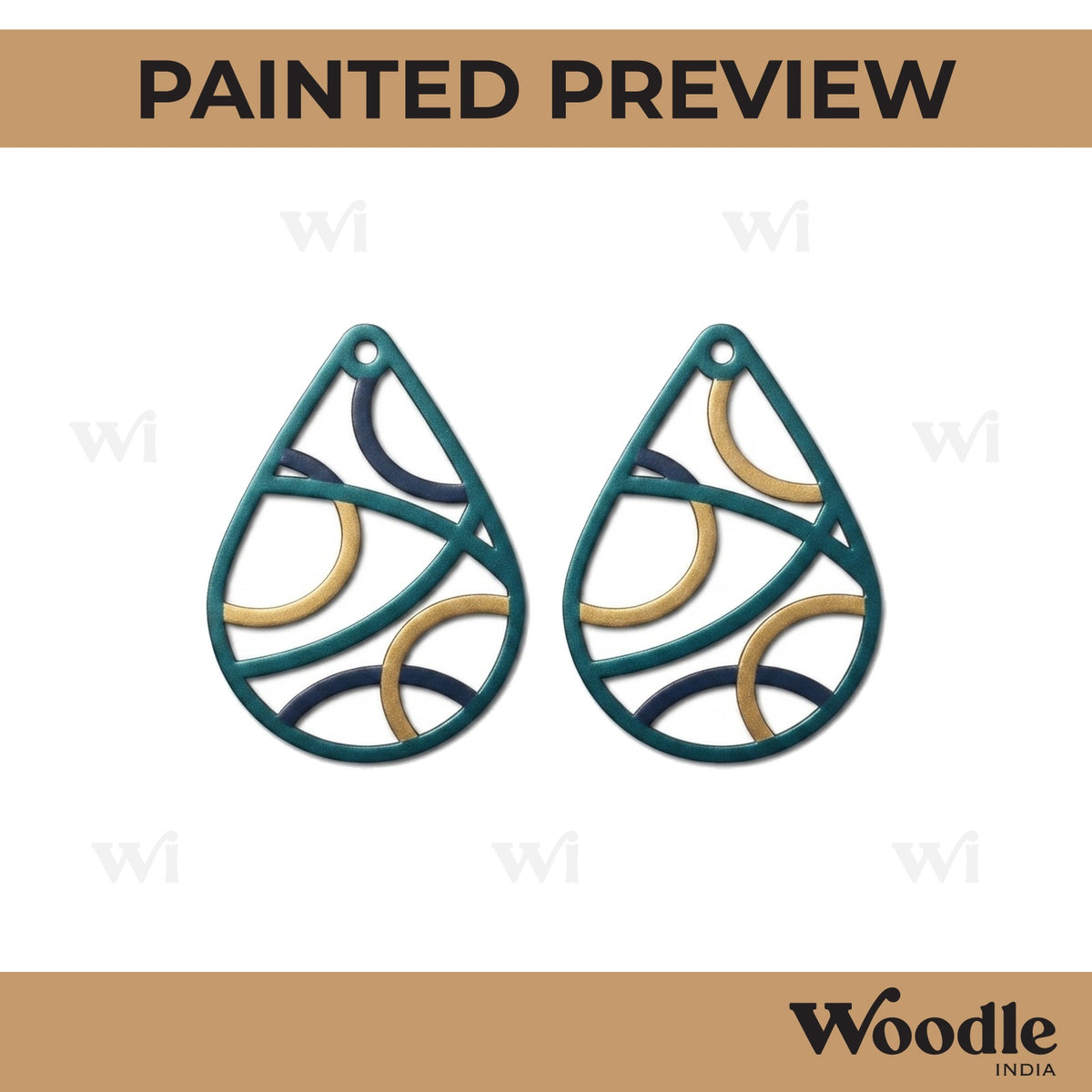 Earrings MDF Design 148