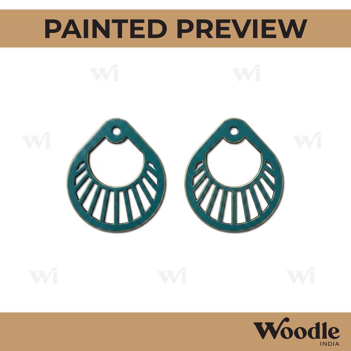 Earrings MDF Design 156