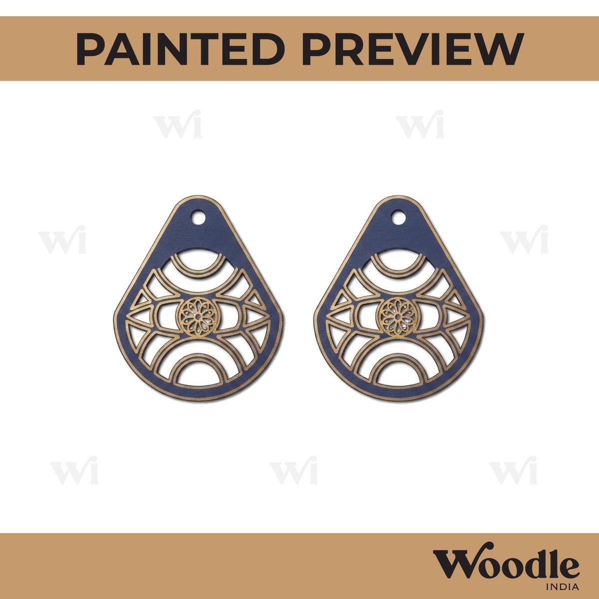 Earrings MDF Design 157