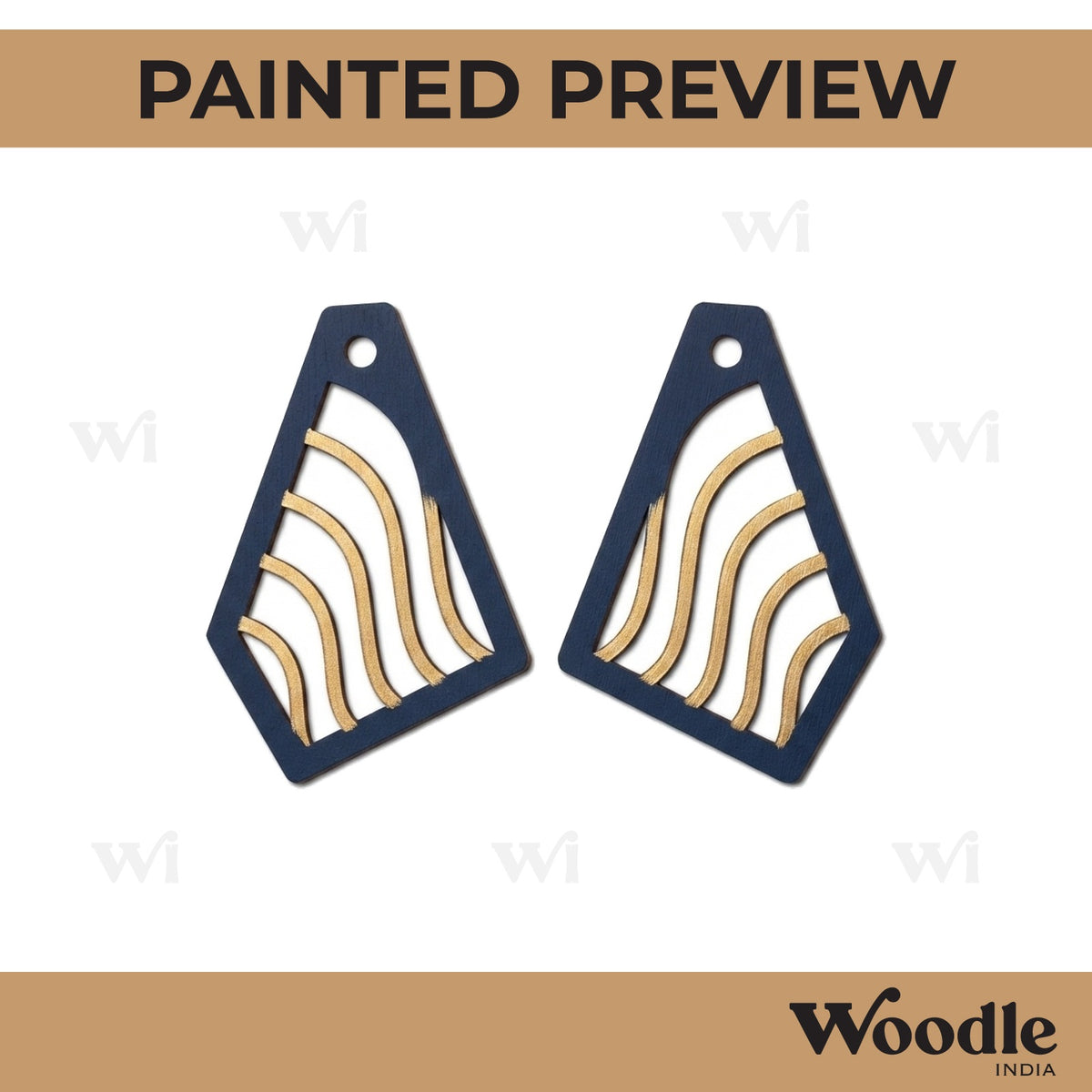Earrings MDF Design 158