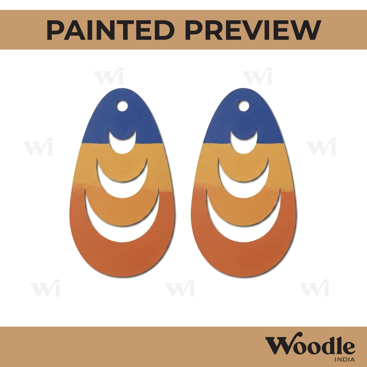 Earrings MDF Design 161