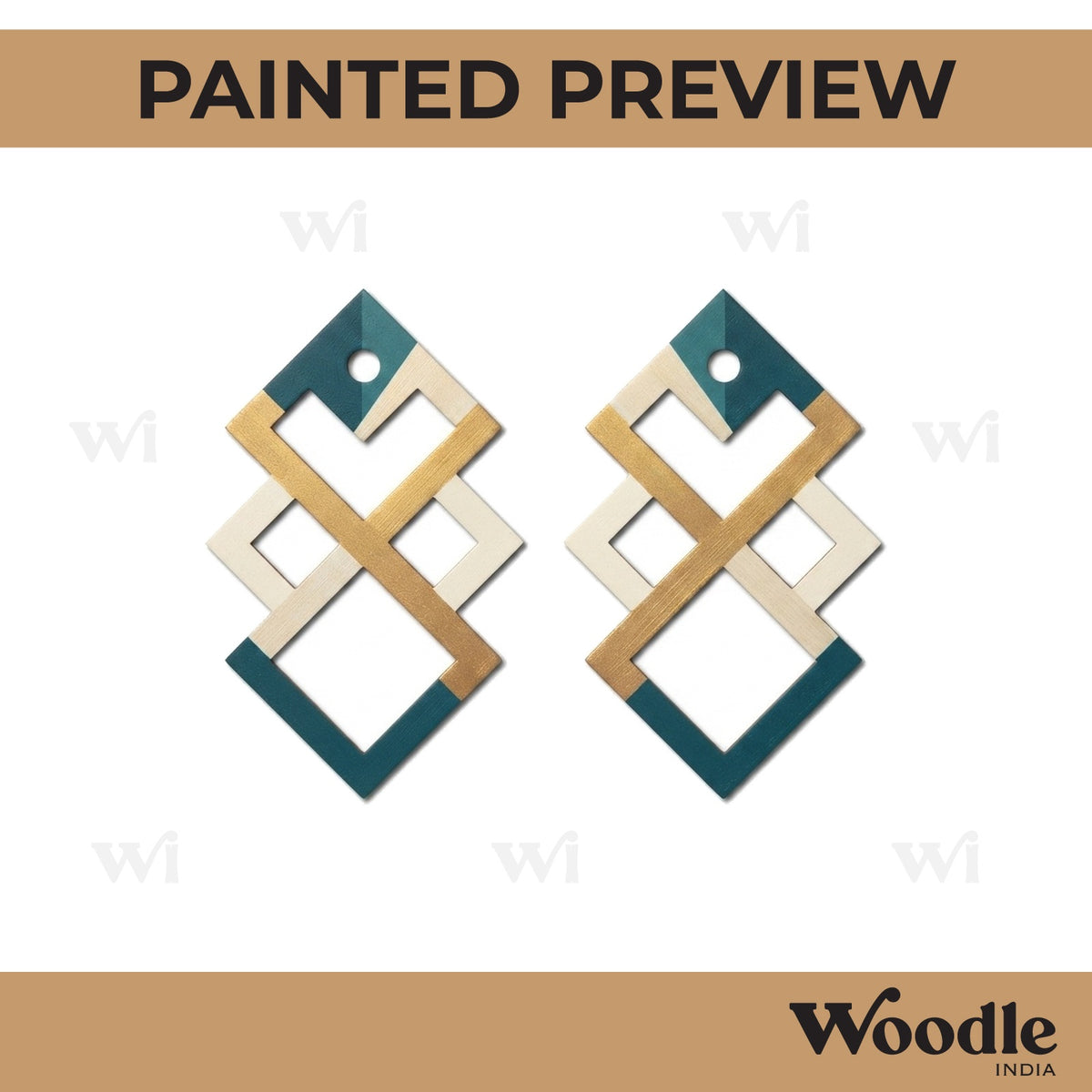 Earrings MDF Design 162