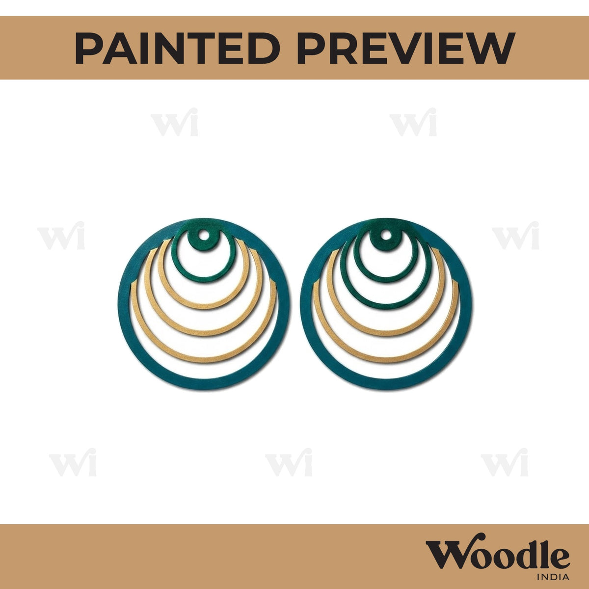 Earrings MDF Design 164