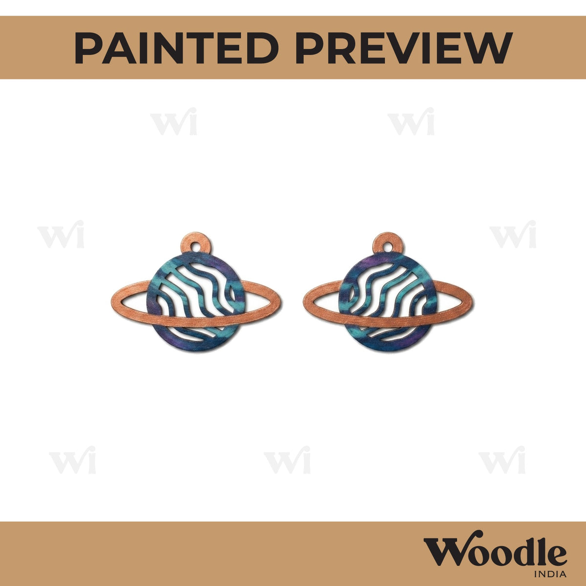 Earrings MDF Design 166