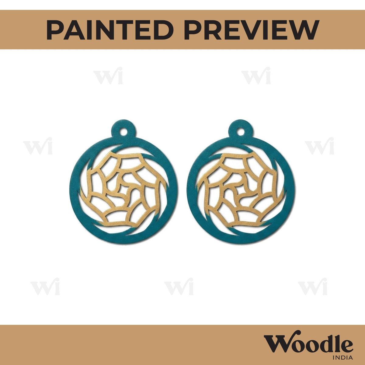 Earrings MDF Design 168