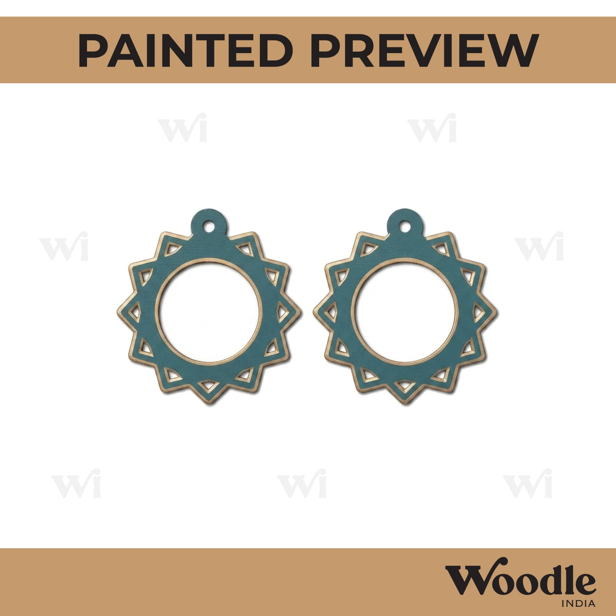Earrings MDF Design 169
