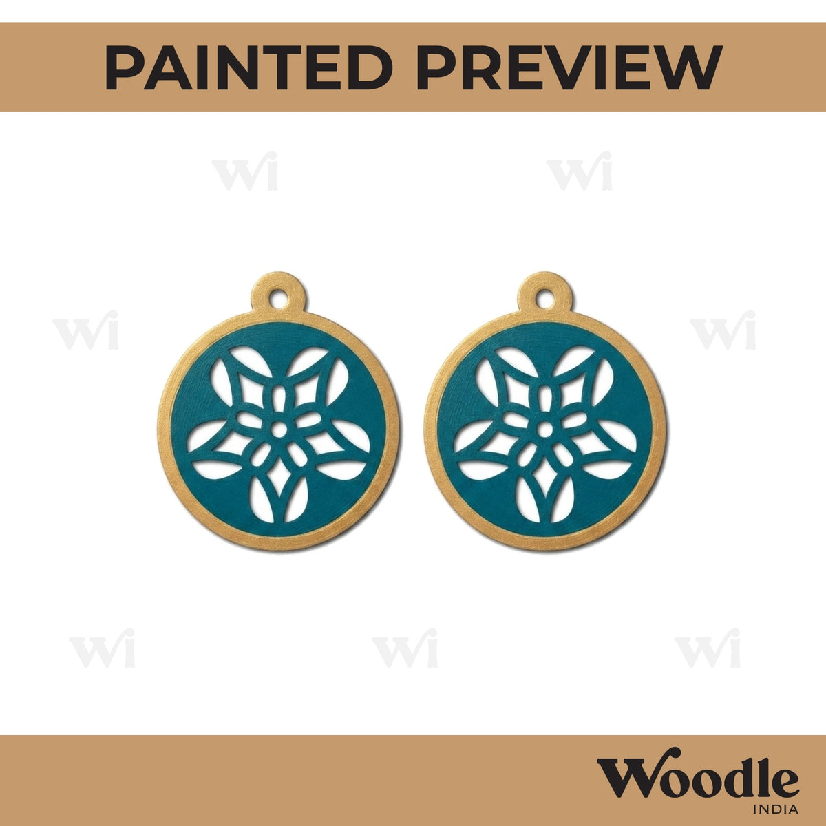 Earrings MDF Design 174