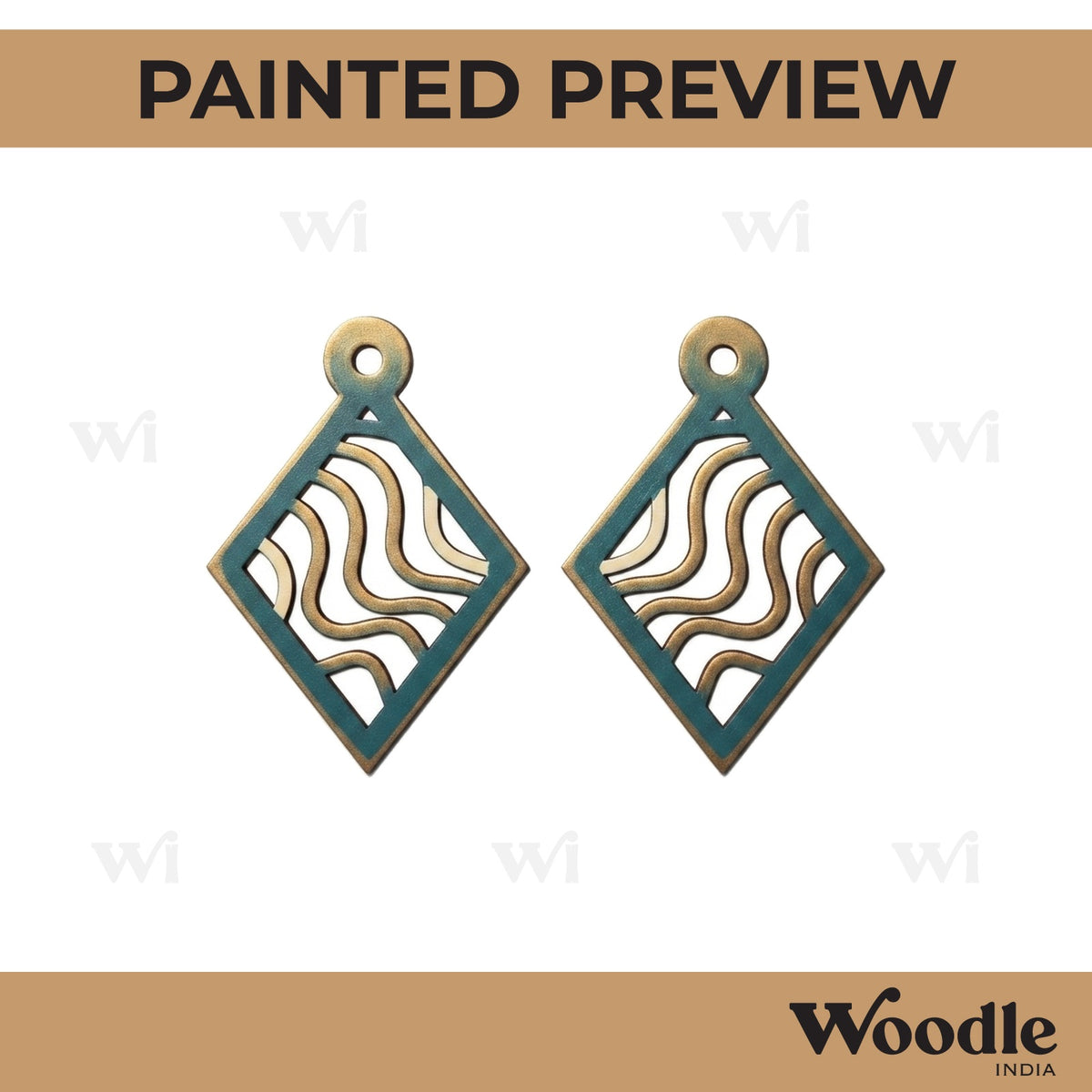 Earrings MDF Design 183