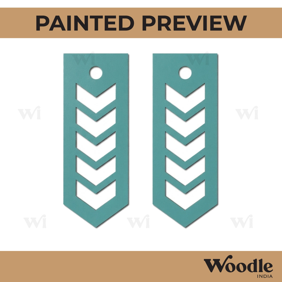 Earrings MDF Design 184