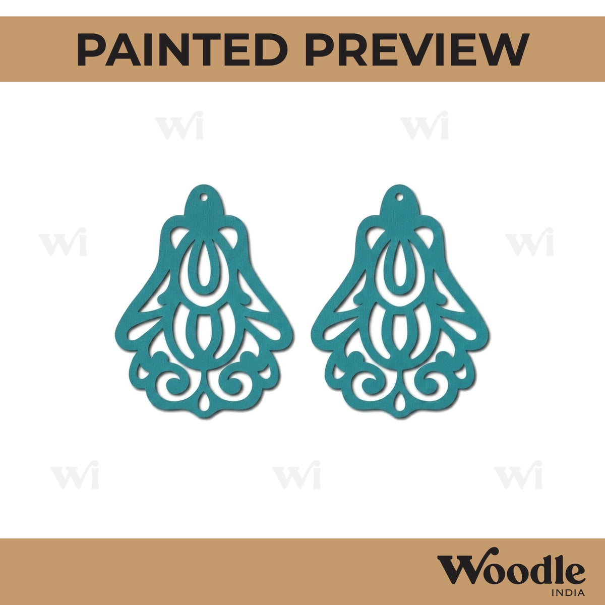 Earrings MDF Design 196