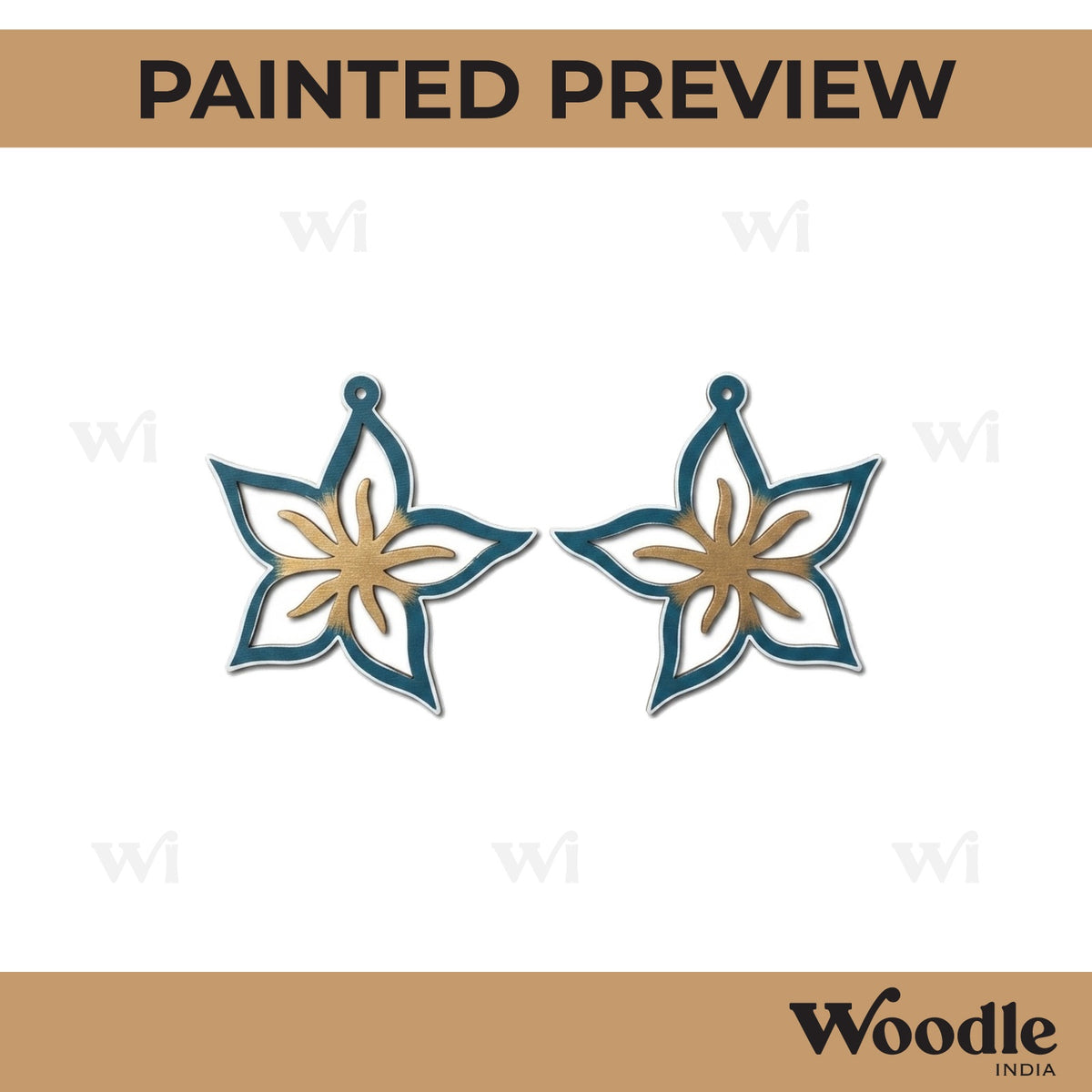 Earrings MDF Design 198
