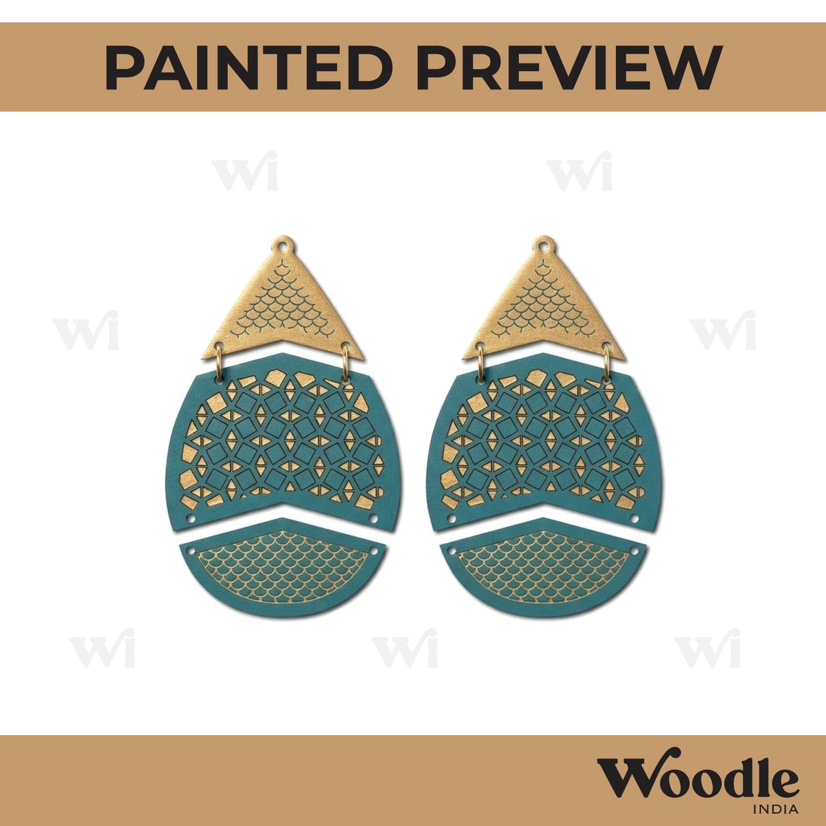 Earrings MDF Design 199