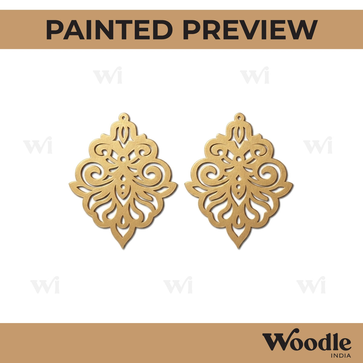 Earrings MDF Design 206