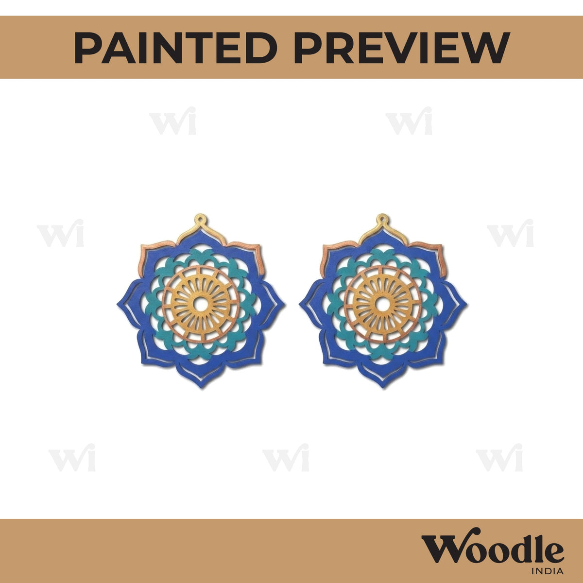 Earrings MDF Design 208