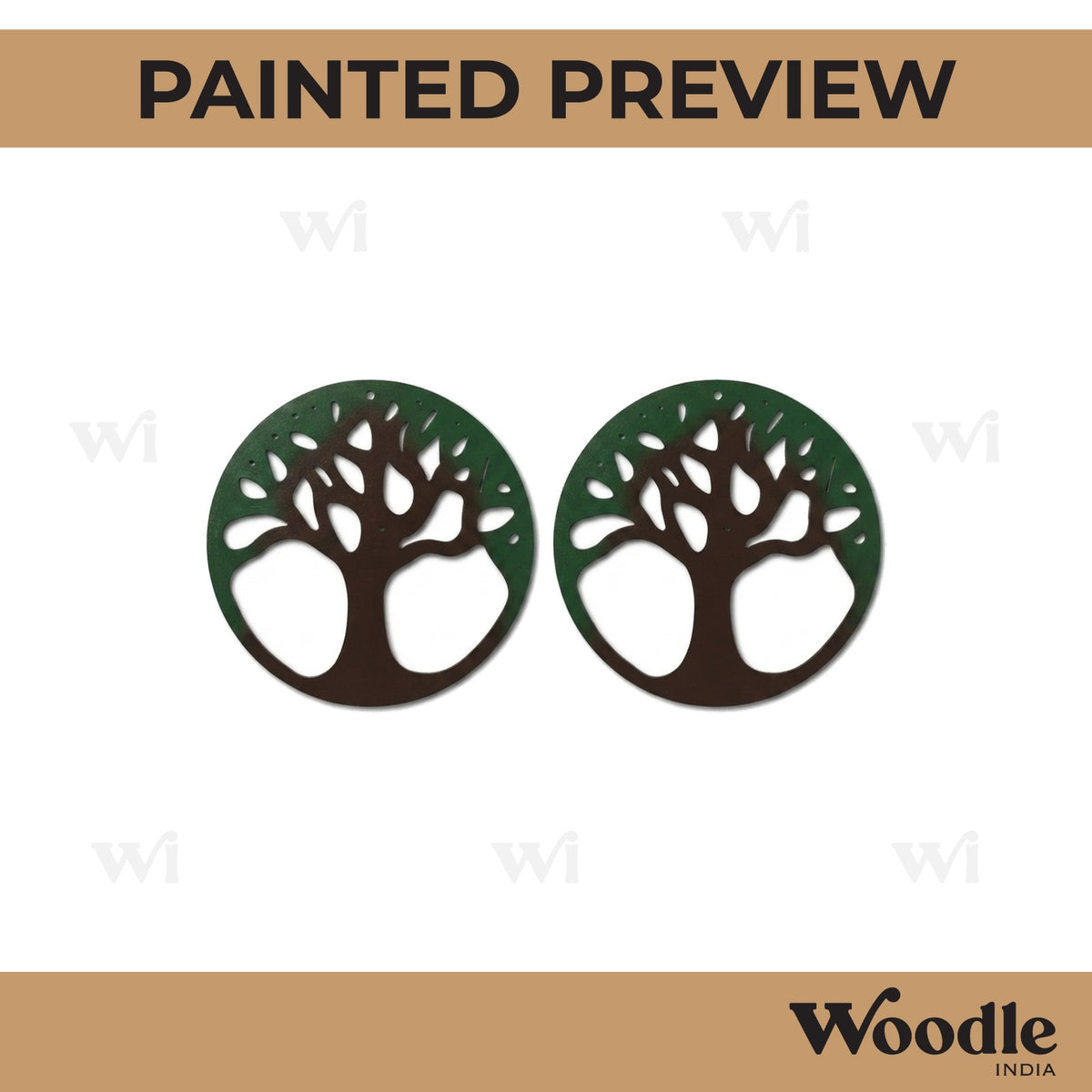 Earrings MDF Design 212