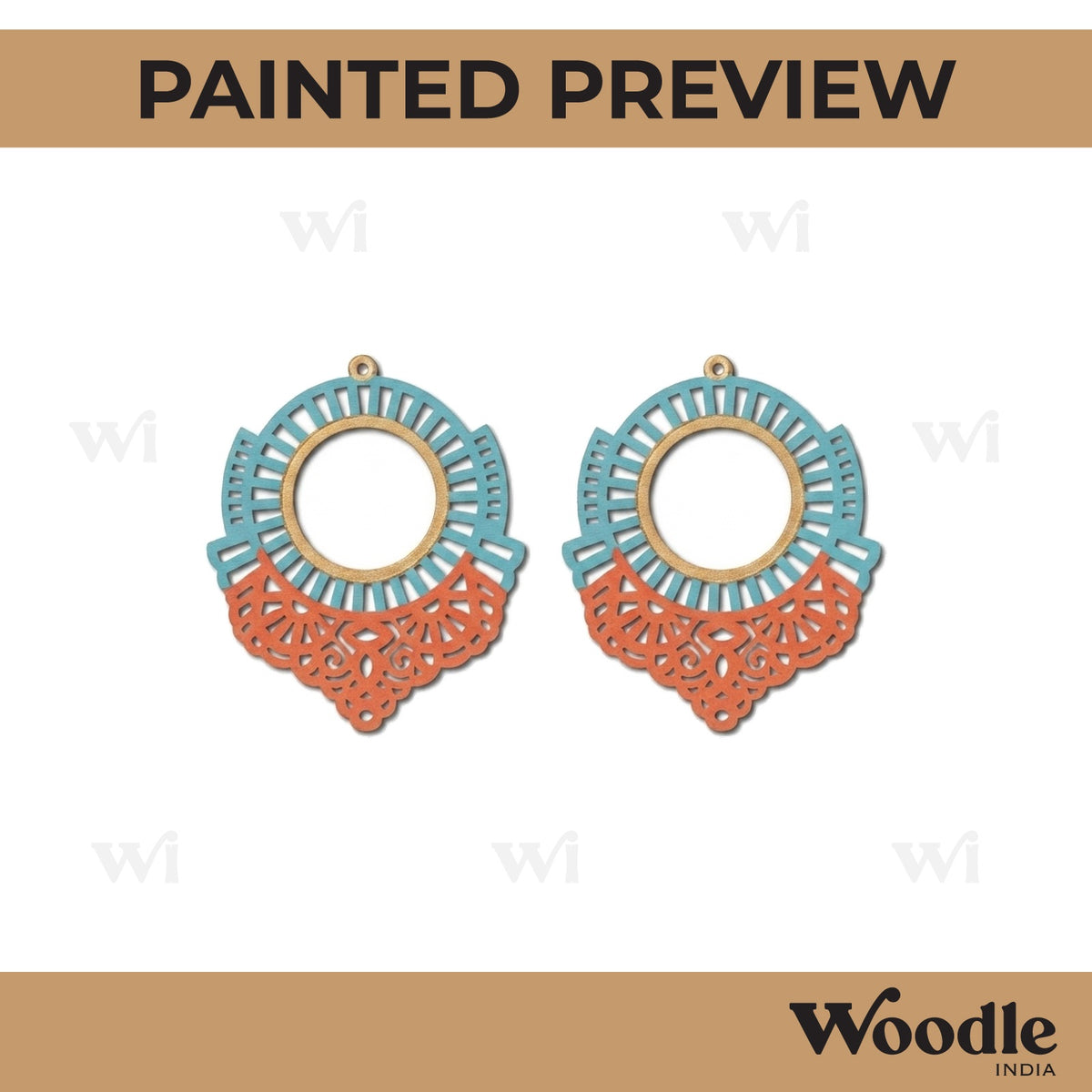 Earrings MDF Design 213