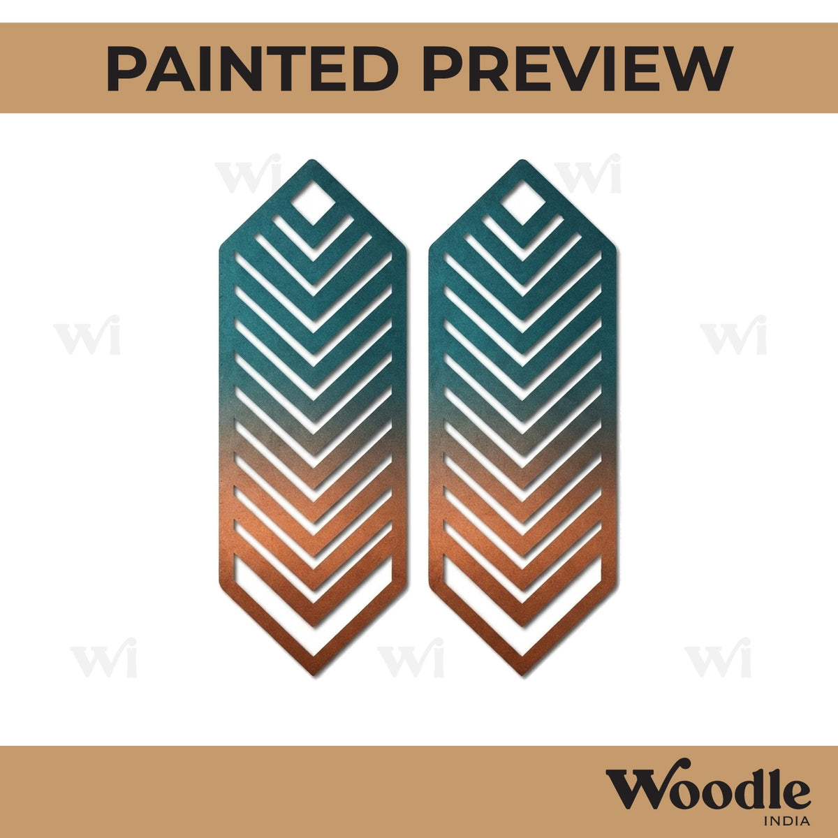 Earrings MDF Design 215