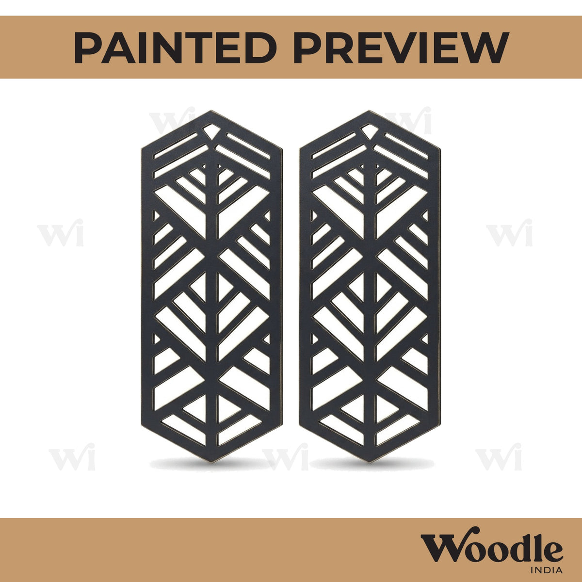 Earrings MDF Design 216