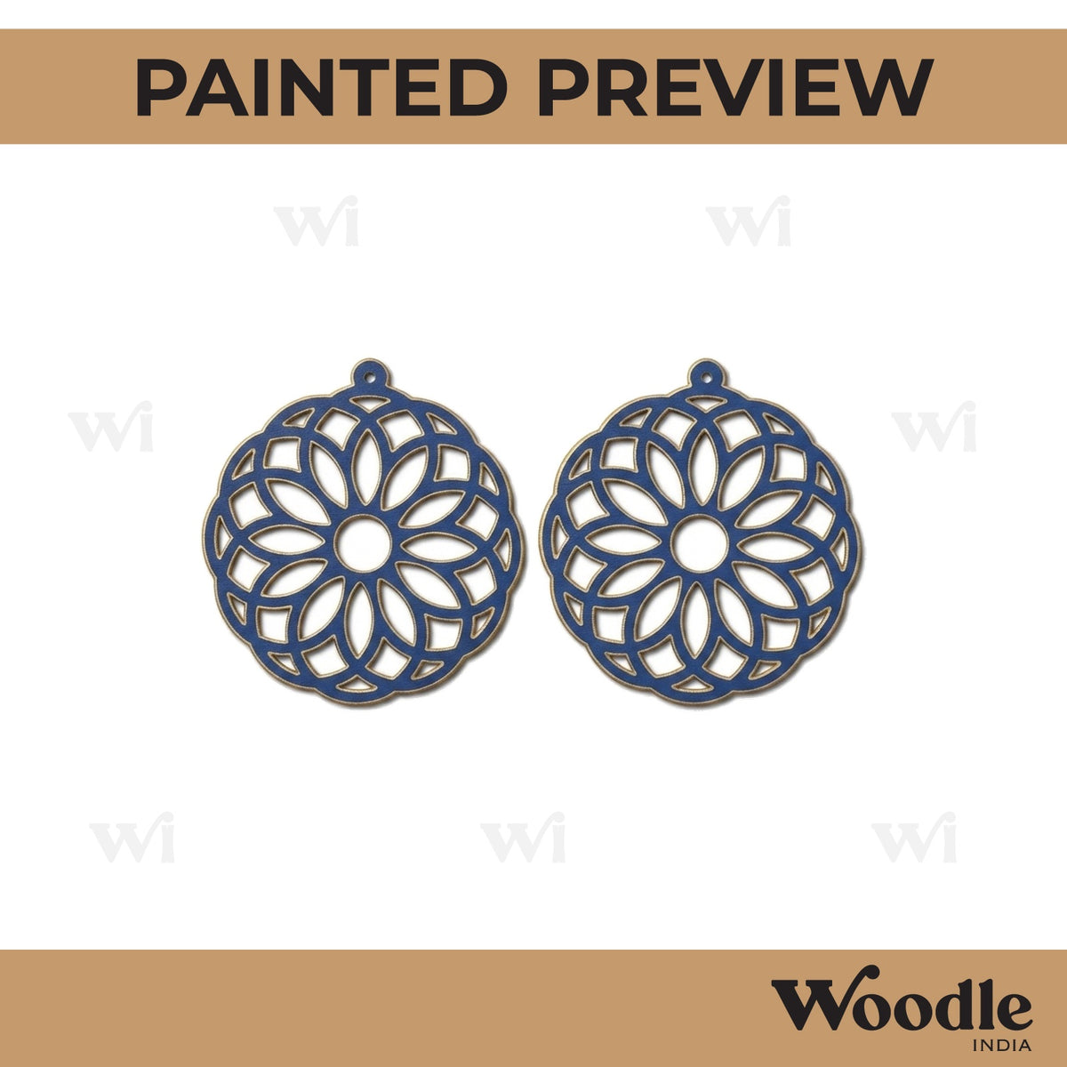 Earrings MDF Design 217