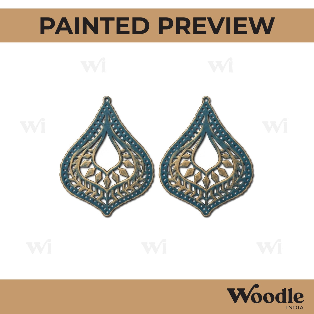Earrings MDF Design 219