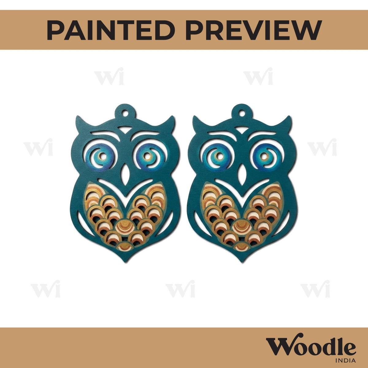 Earrings MDF Design 224