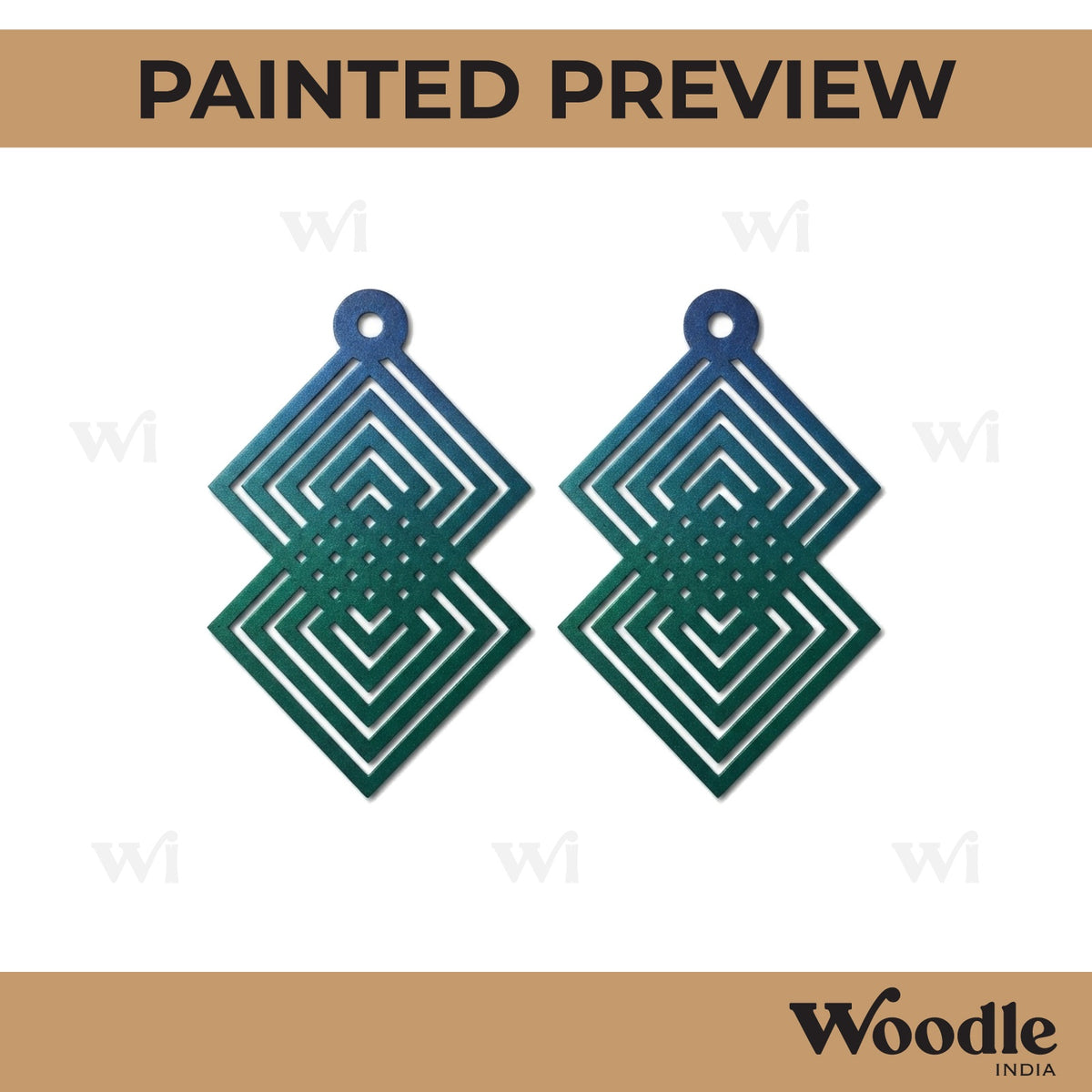 Earrings MDF Design 225