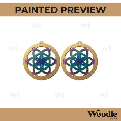 Earrings MDF Design 226
