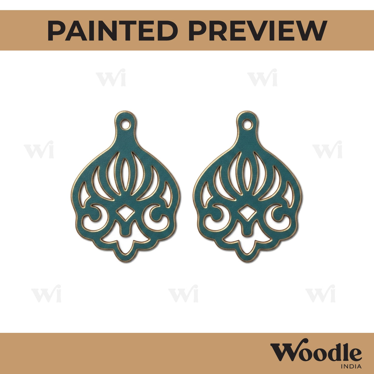 Earrings MDF Design 227
