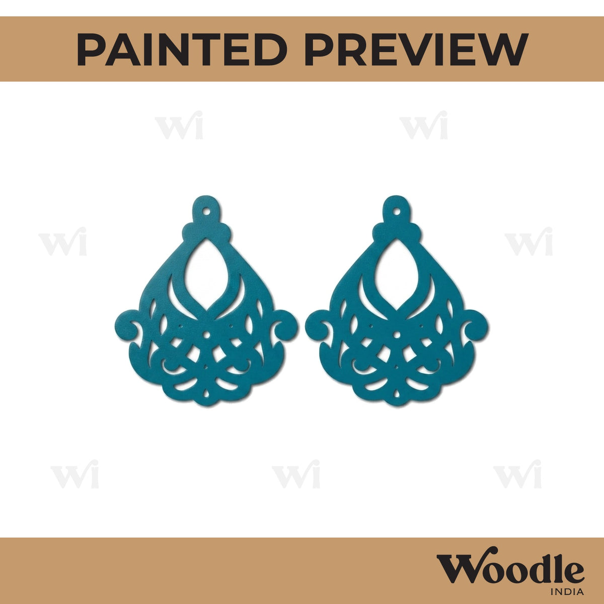 Earrings MDF Design 228