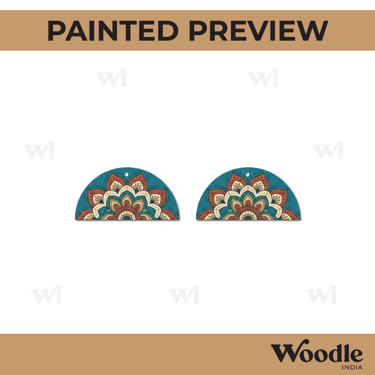 Earrings MDF Design 23