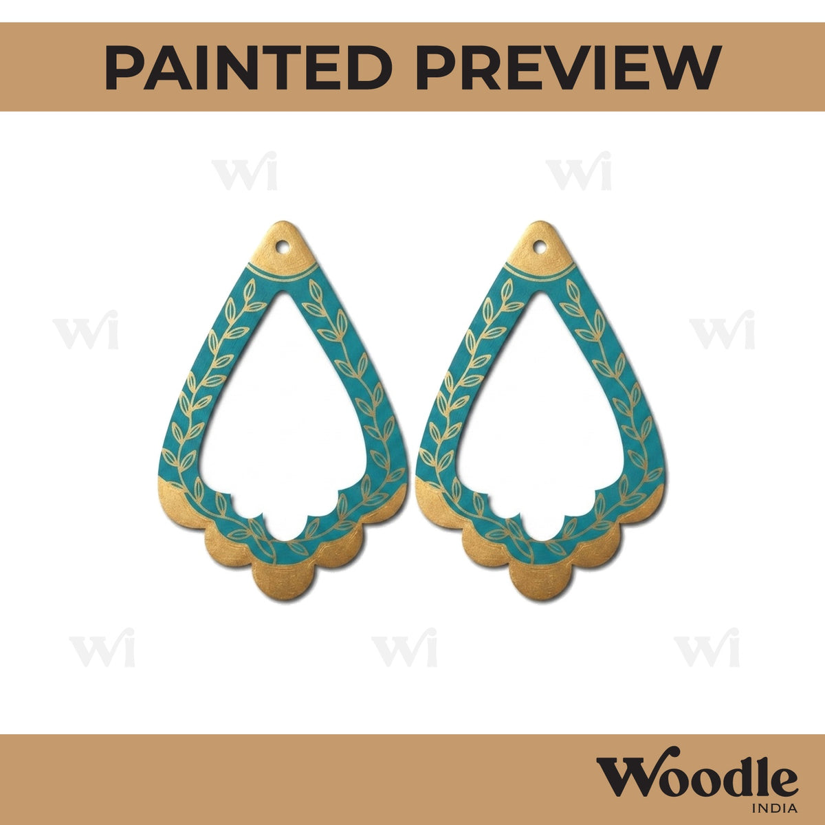 Earrings MDF Design 242