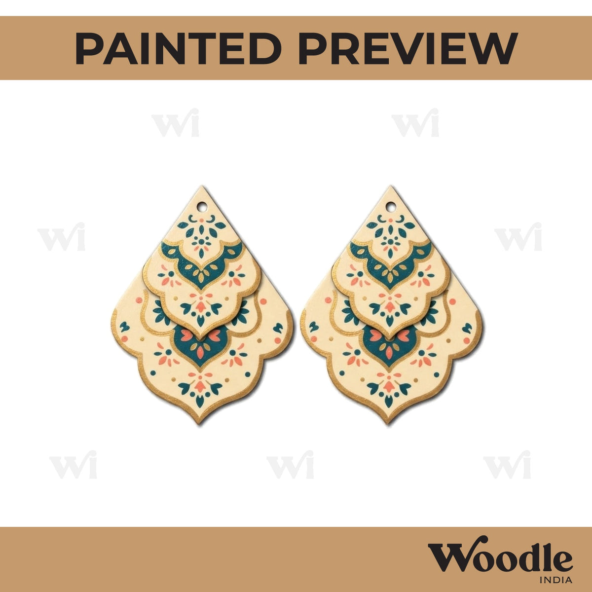 Earrings MDF Design 245