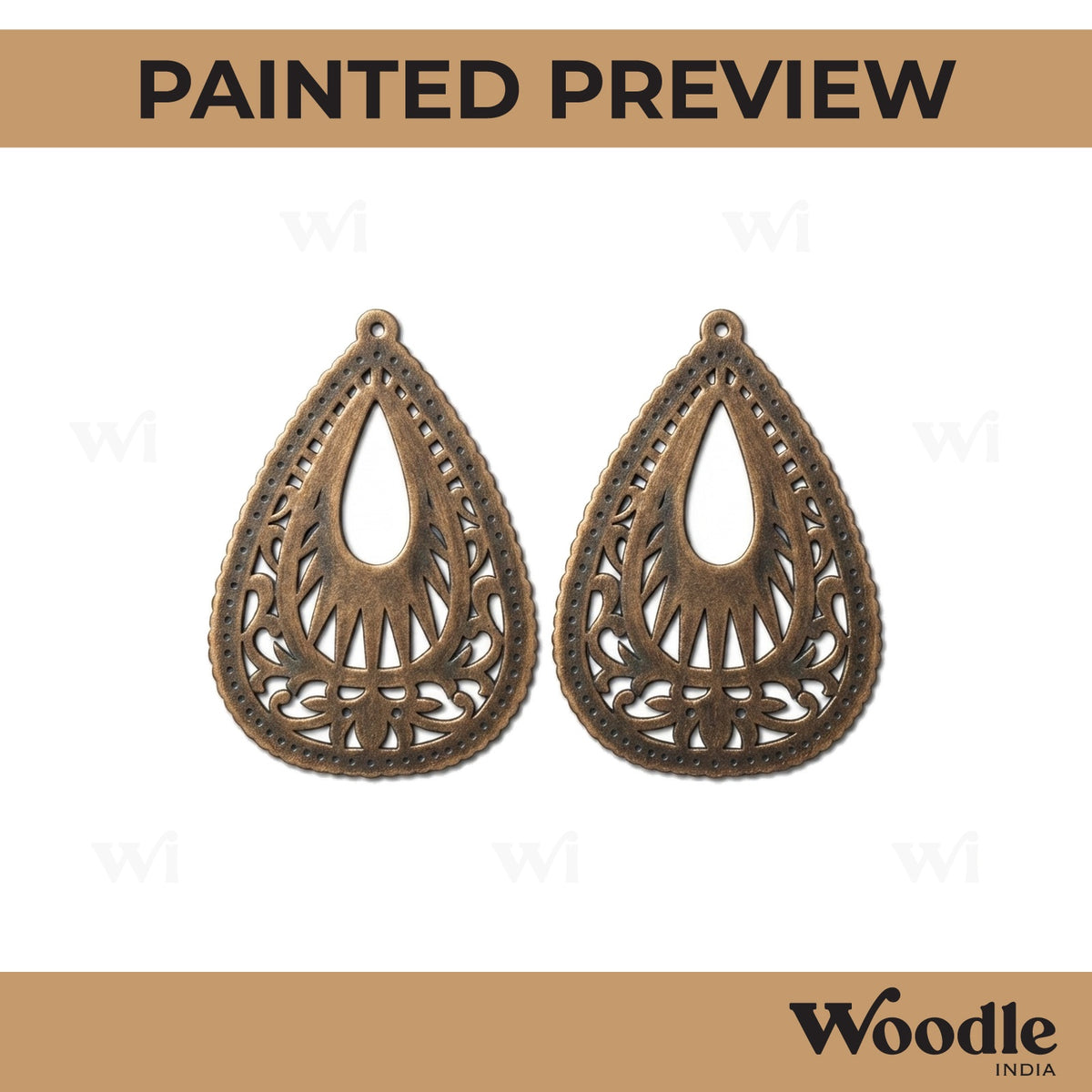 Earrings MDF Design 25